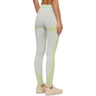 Casablanca Gray & Green Seamless Leggings