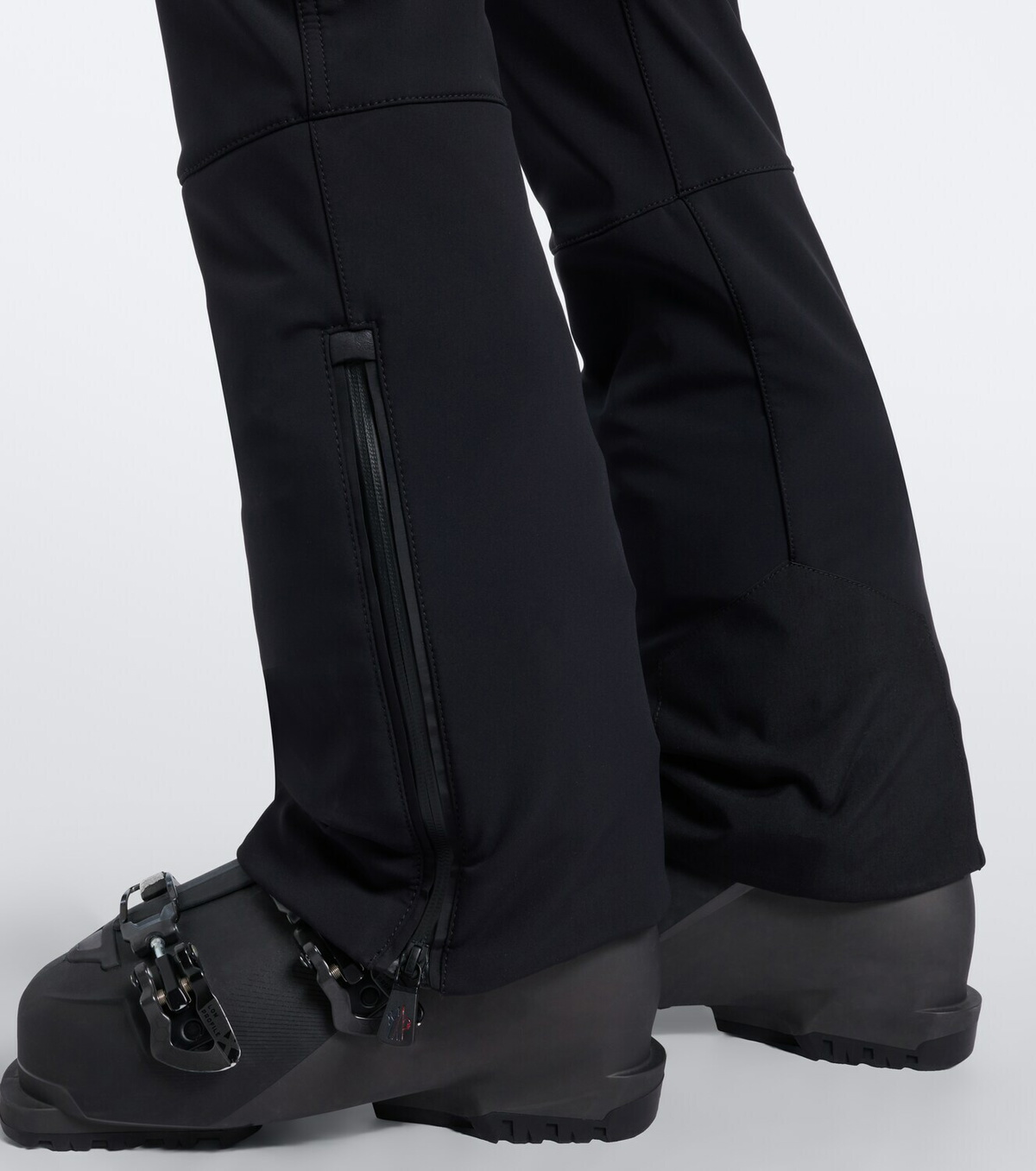 Moncler Grenoble Belted shearling-trimmed ski suit
