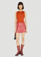Durazzi Milano - Cut Out Mini Skirt in Red