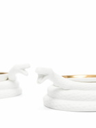 Jonathan Adler White Eden Ceramic Salt And Pepper Cellars