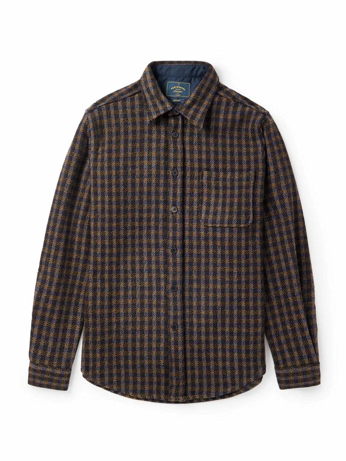 Portuguese Flannel - Checked Wool-Tweed Shirt - Brown