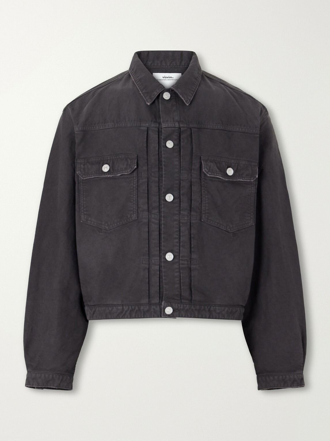 Visvim - 101XX Embroidered Garment-Dyed Corduroy Jacket - Black Visvim