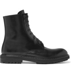 Alexander McQueen - Leather Combat Boots - Men - Black