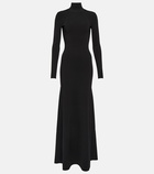 Victoria Beckham - Turtleneck knitted gown