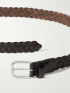 Anderson's - 3cm Woven Leather Belt - Brown