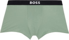 BOSS Three-Pack Multicolor Stretch-Cotton Boxer Briefs