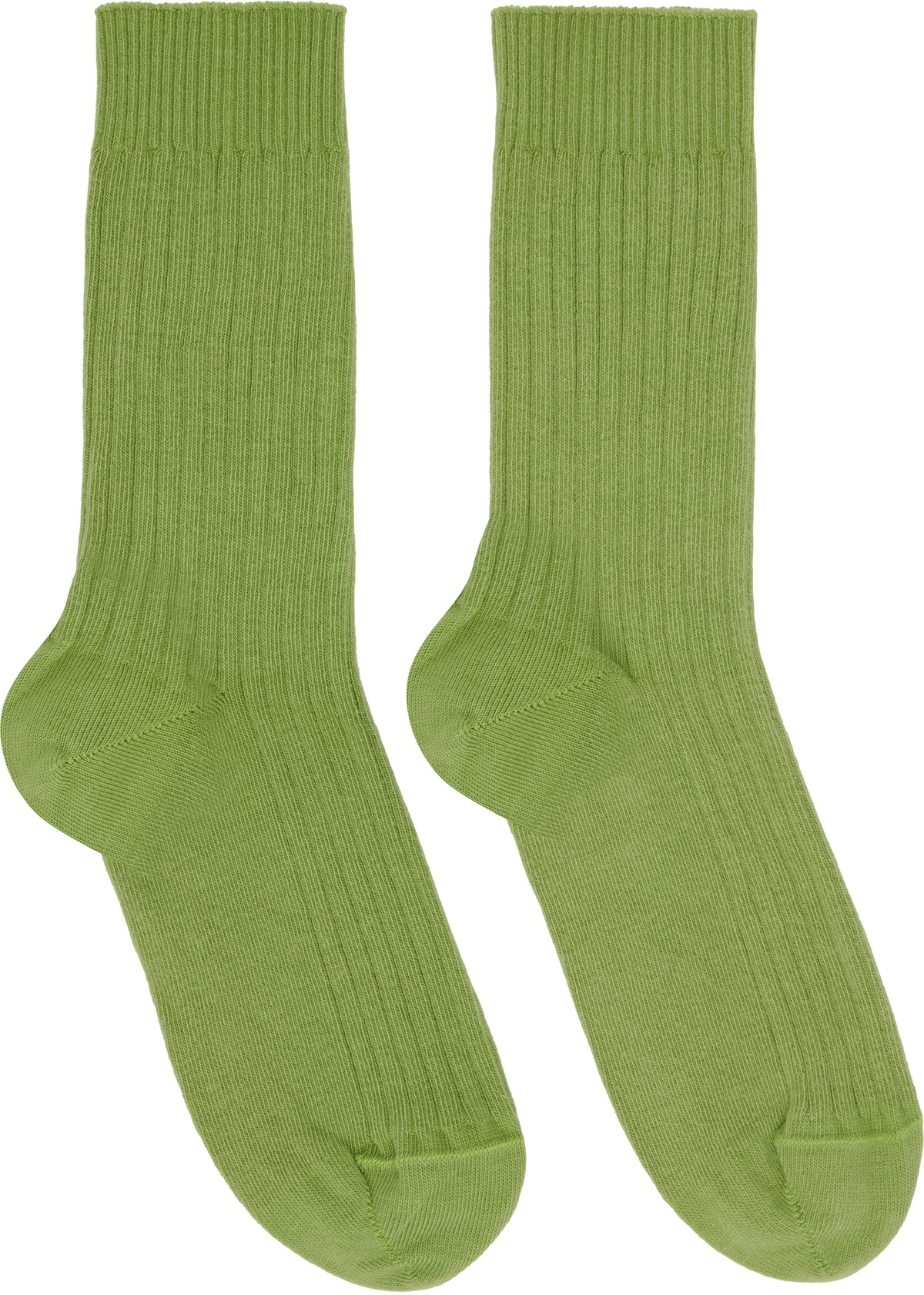 Baserange Three-Pack Multicolor Rib Overankle Socks