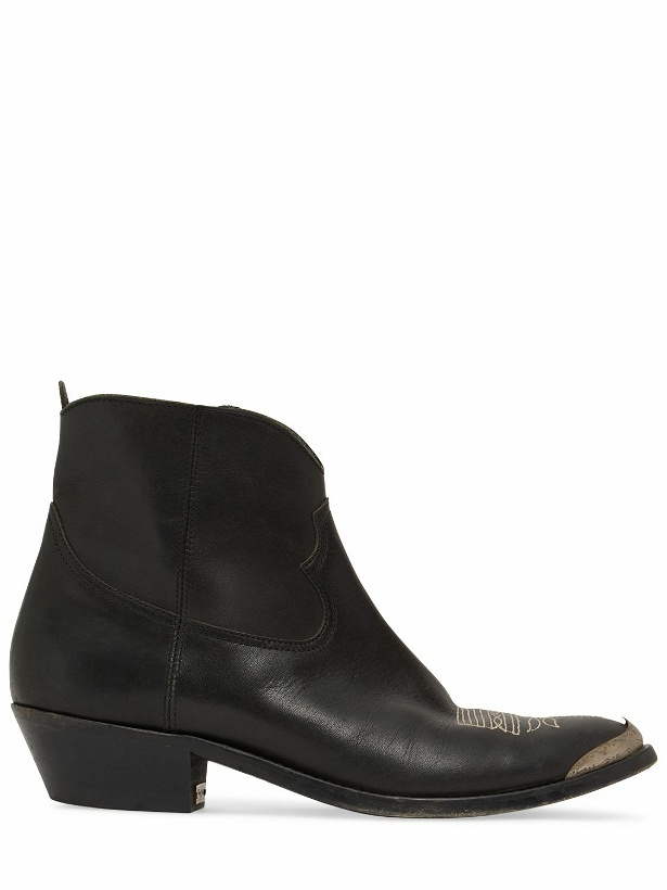 Photo: GOLDEN GOOSE - 45mm Young Leather Ankle Boots