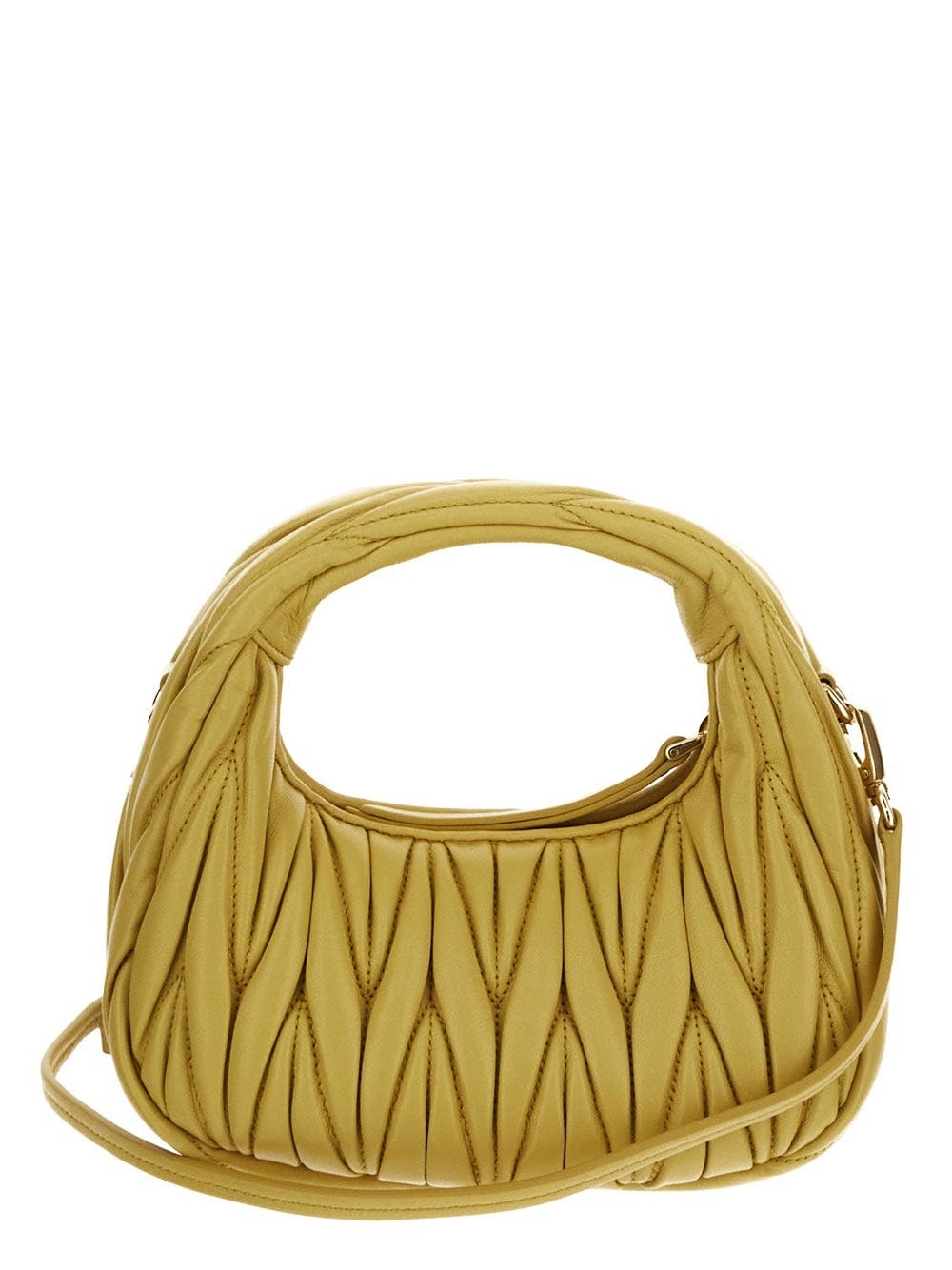 ☆関税込☆MIU MIU★MATELASSE hobo bag サンドベージュ★ MIU MIU Matelasse Hobo Bag – Another Life NY