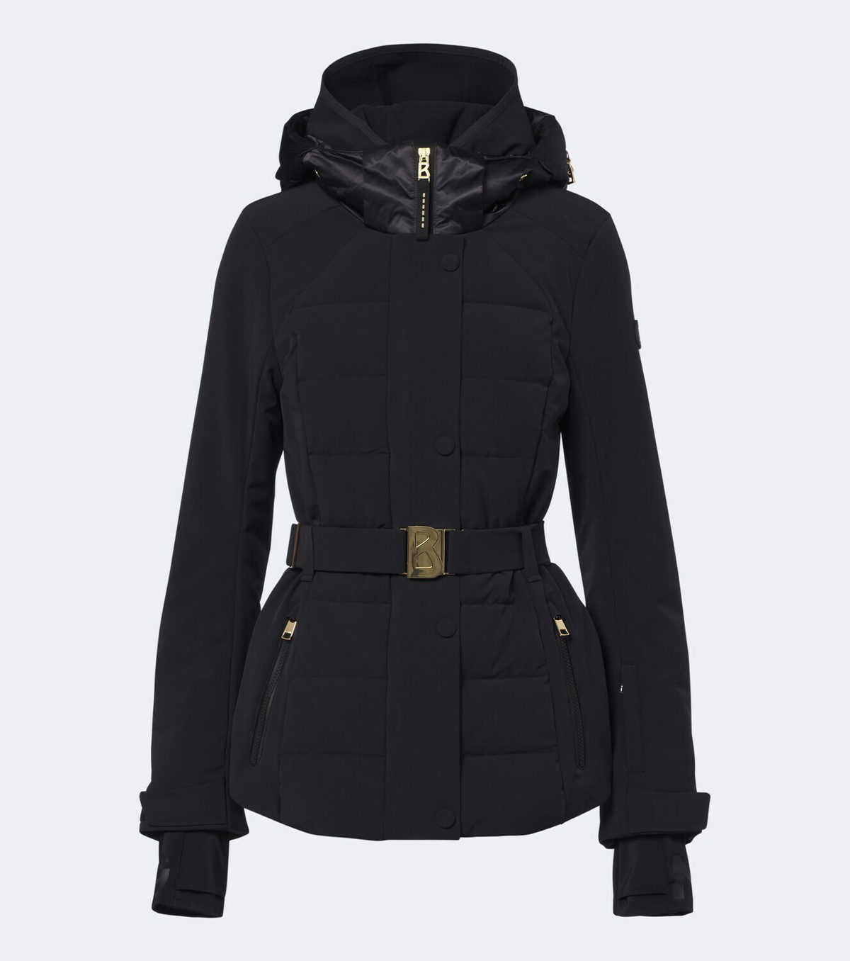 Bogner Elva hooded belted ski jacket
