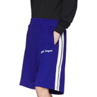 Palm Angels Blue Track Shorts