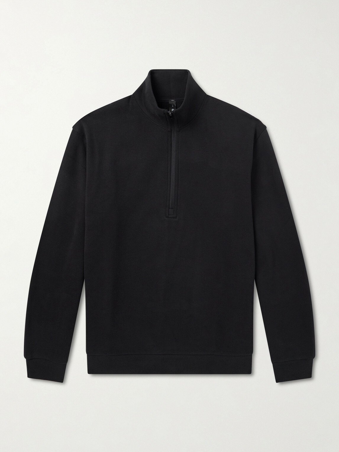 Lululemon - Steady State Cotton-Blend Jersey Half-Zip Sweatshirt - Black