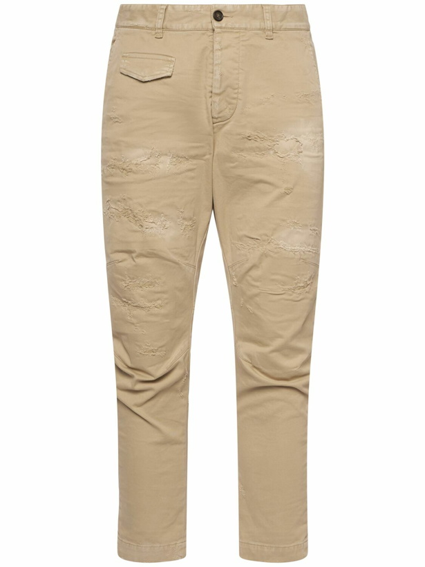Photo: DSQUARED2 Ripped Sexy Cotton Blend Cargo Pants