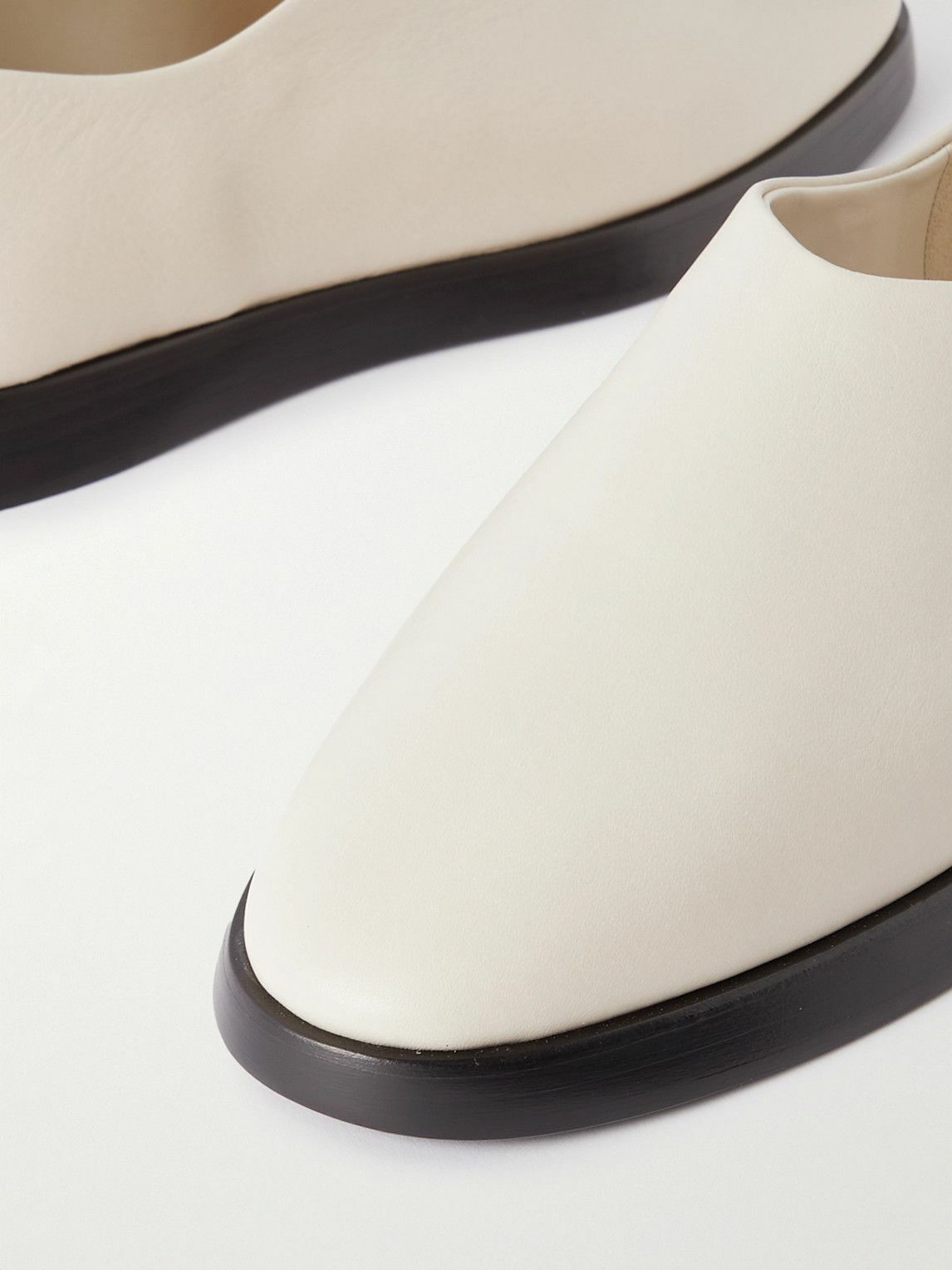 Fear of God - Eternal Collapsible-Heel Leather Loafers - Neutrals