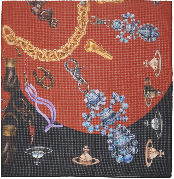 Photo: Vivienne Westwood Black & Red Heart Of Jewels Scarf