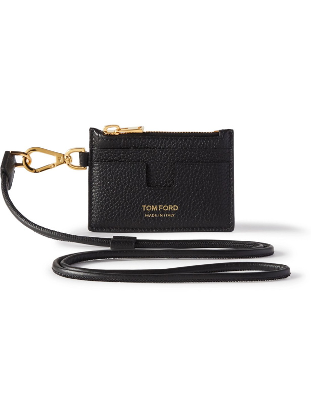 Photo: TOM FORD - Leather Zipped Cardholder with Lanyard