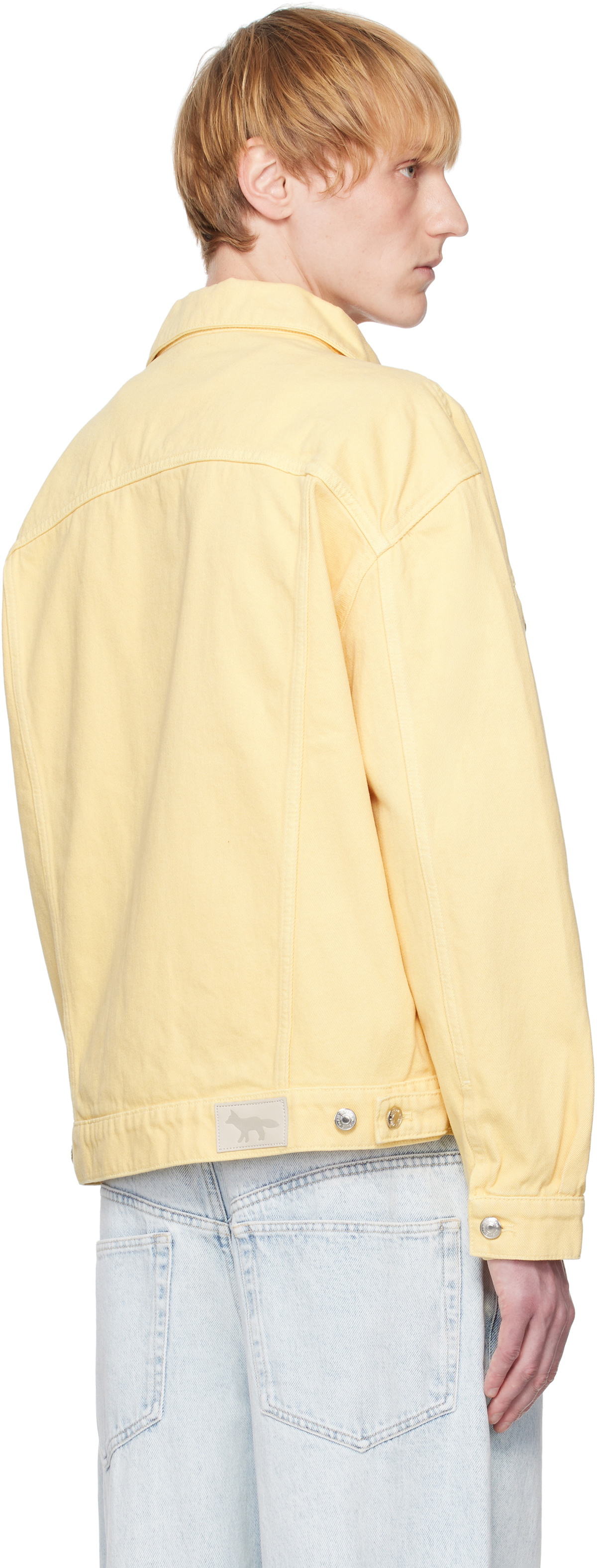 Maison Kitsuné Yellow Trucker Denim Jacket