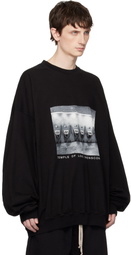 Rick Owens DRKSHDW Black Temple Hun Crewneck Sweatshirt