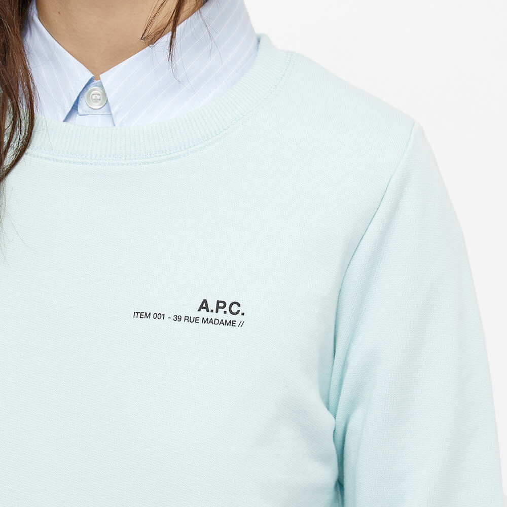 A.P.C. Women's APC Sweat in Light Blue A.P.C.
