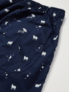 Derek Rose - Printed Cotton Pyjama Trousers - Blue