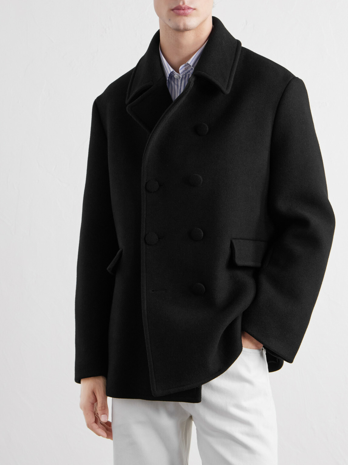 TOTEME - Wool Peacoat - Black