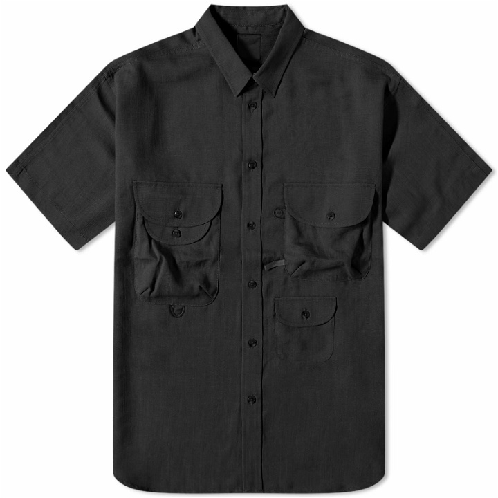Photo: DAIWA Men's Tech Bombay Safari Short Sleeve Shirt in Black