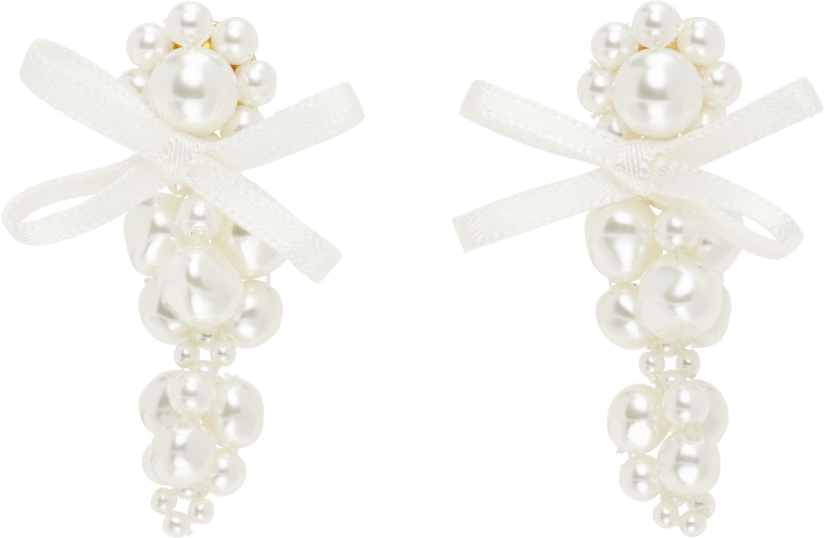 Simone Rocha Petite Bow Cluster Earrings Simone Rocha