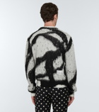 Amiri x Wes Lang Reaper mohair-blend sweater