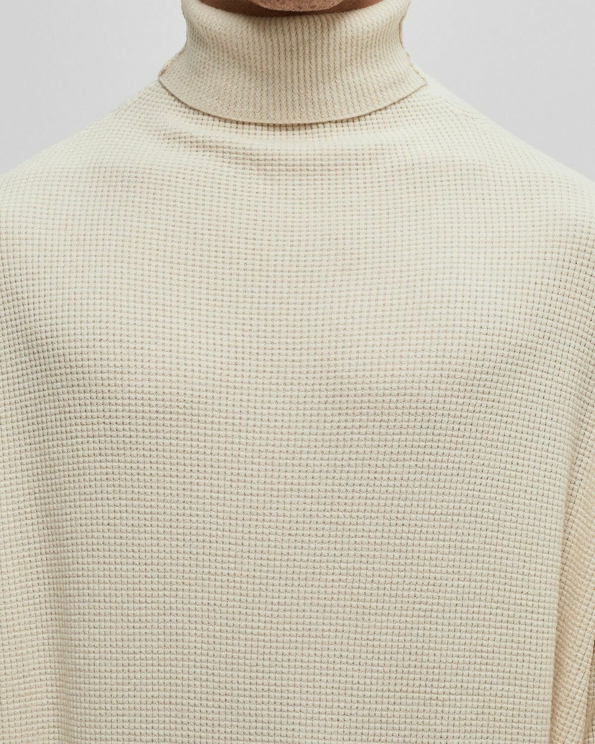 Fear of God Essentials WAFFLE TURTLENECK Beige Mens Pullover