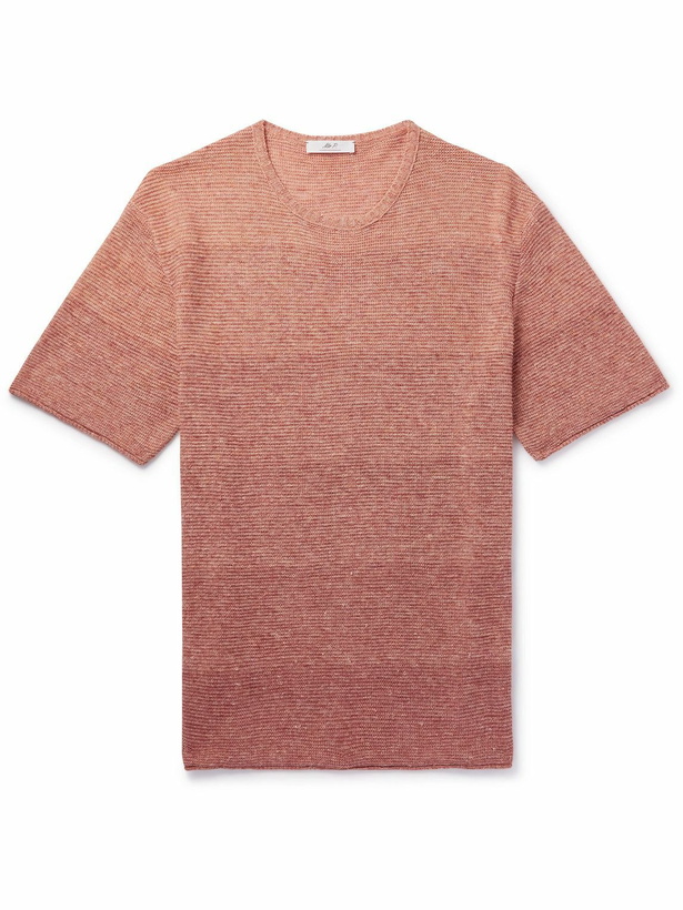 Photo: Mr P. - Dégradé Linen T-Shirt - Red