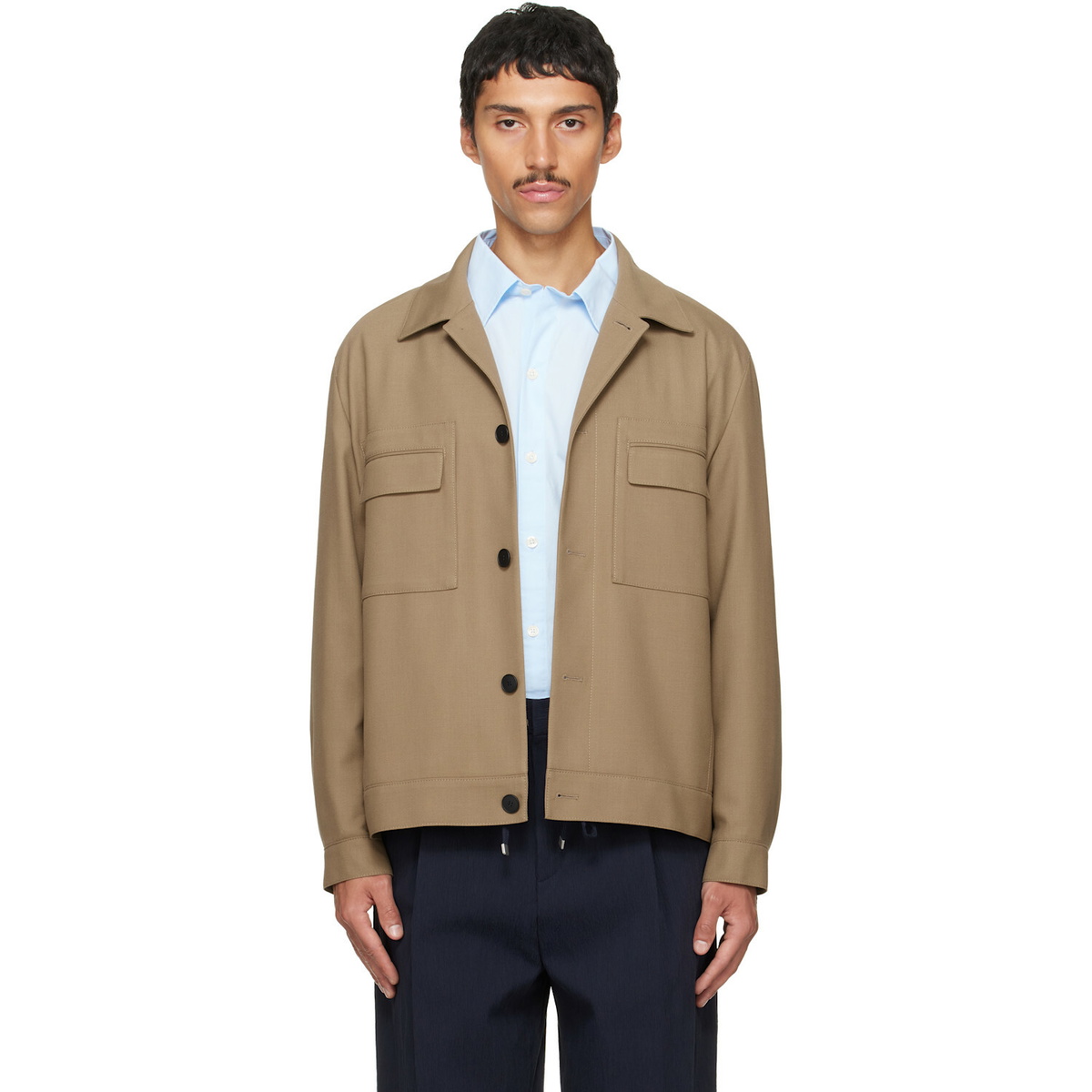 Hugo Beige Slim-Fit Jacket