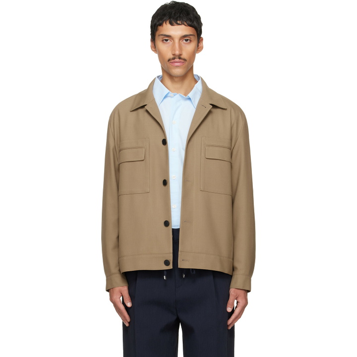 Photo: Hugo Beige Slim-Fit Jacket