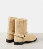 Loewe Campo brushed suede biker boots