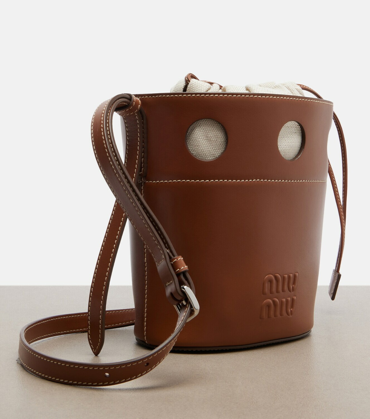 Miu Miu Leather bucket bag
