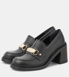 See By Chloé Signature 75 leather loafer pumps
