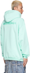 Balenciaga Green Logo Hoodie