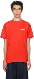 Jacquemus Red Le Papier 'Le T-Shirt Jacquemus' T-Shirt