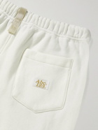 Abc. 123. - Wide-Leg Logo-Appliquéd Cotton-Jersey Drawstring Shorts - White