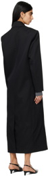 Róhe Black Tailored Coat