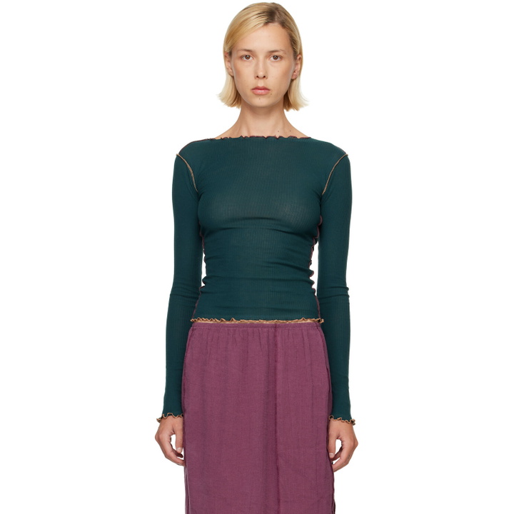Photo: Baserange Green Vein Long Sleeve T-shirt