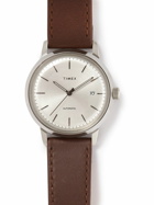 Timex - Marlin Automatic 40mm Stainless Steel and Leather Watch