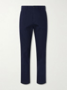 Dunhill - Straight-Leg Cotton-Blend Twill Trousers - Blue