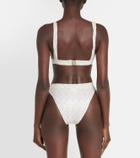 Missoni Mare Lamé plunge mid-rise bikini