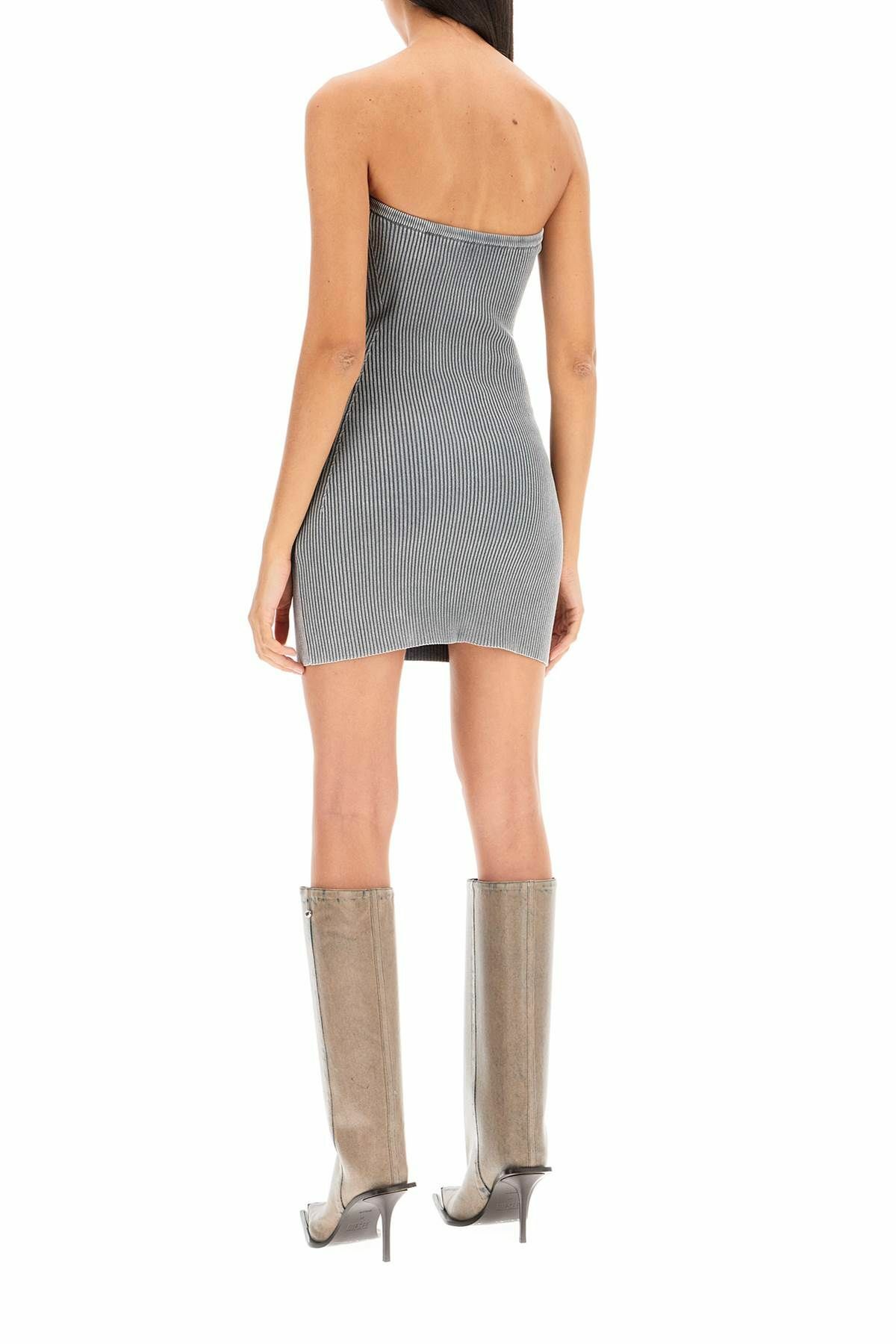DIESEL strapless mini dress with Grey Diesel