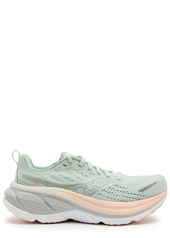 Photo: Saucony Hurricane 25 Mesh-knit Sneakers Light Blue
