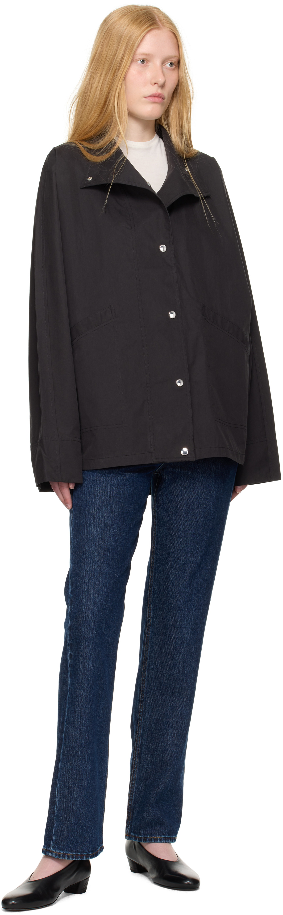 TOTEME Black Summer Parachute Jacket