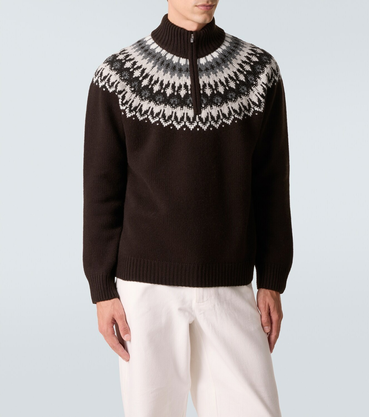 Arch4 Mr Saint Gervais Fair Isle cashmere sweater