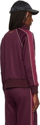 Wales Bonner Burgundy 'The Mantra' Track Jacket