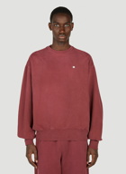 Acne Studios - Face Patch Sweatshirt in Red