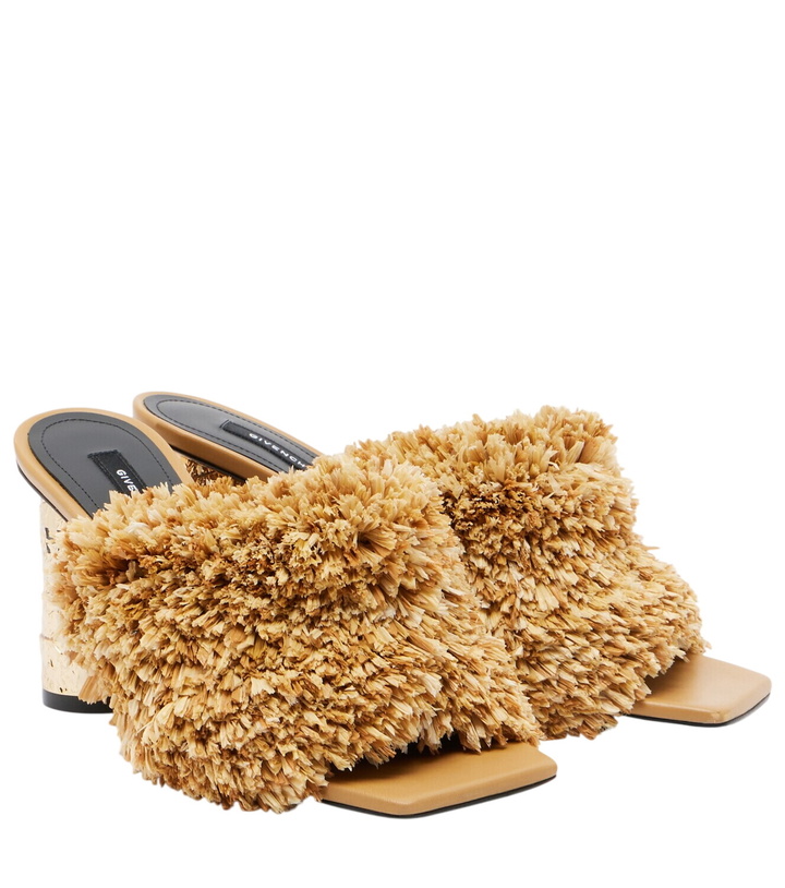 Photo: Givenchy Tape raffia-effect mules
